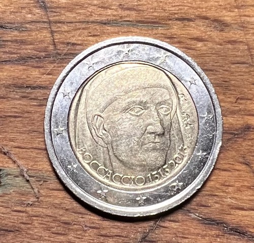 Moneta euro boccaccio - moneta,