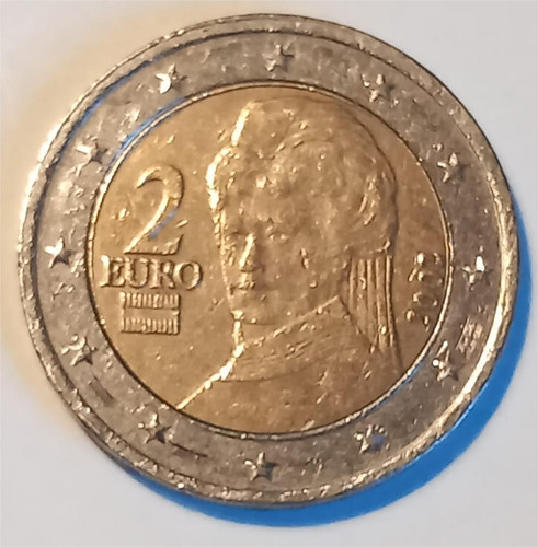 Rara moneta euro austria - da, 2