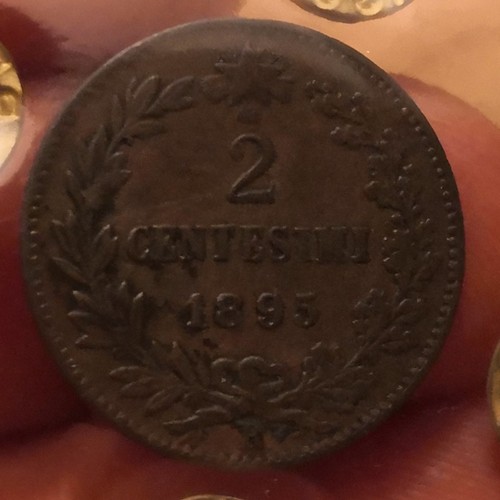 Moneta centesimi 1895 - 2,