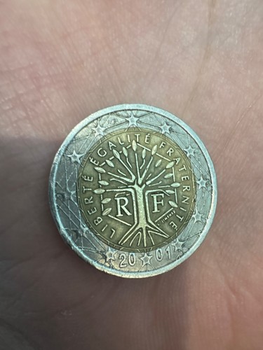 Moneta euro 2001 francia - euro,