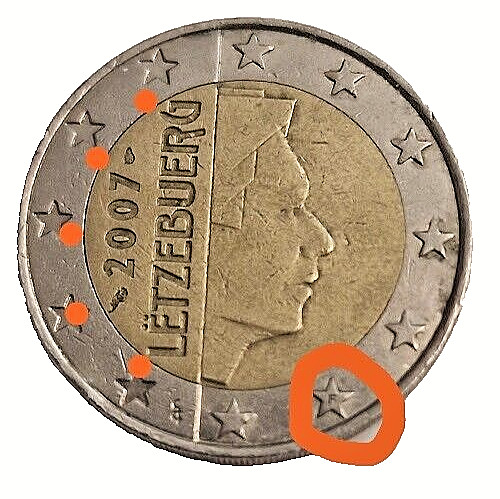 Monete euro letzebuerg - 2,