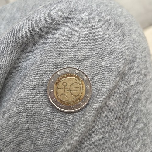 Moneta euro rara francese - da, 2