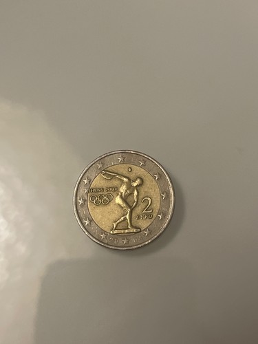 Moneta euro rara atene - atene, 2004