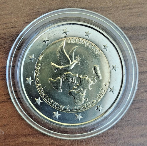 Euro commemorativo monaco - commemorativo,