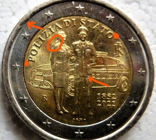Moneta euro italia 2022 - moneta, 2
