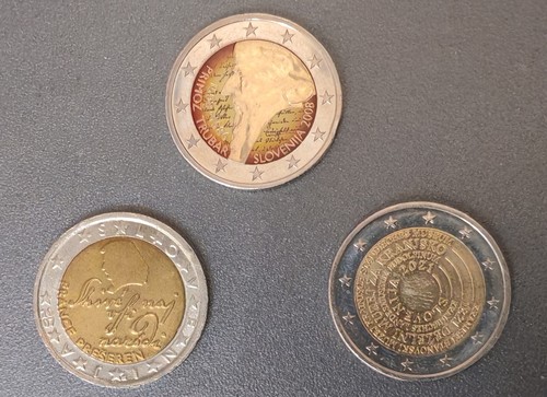 Euro slovenia 3 rari - 2,